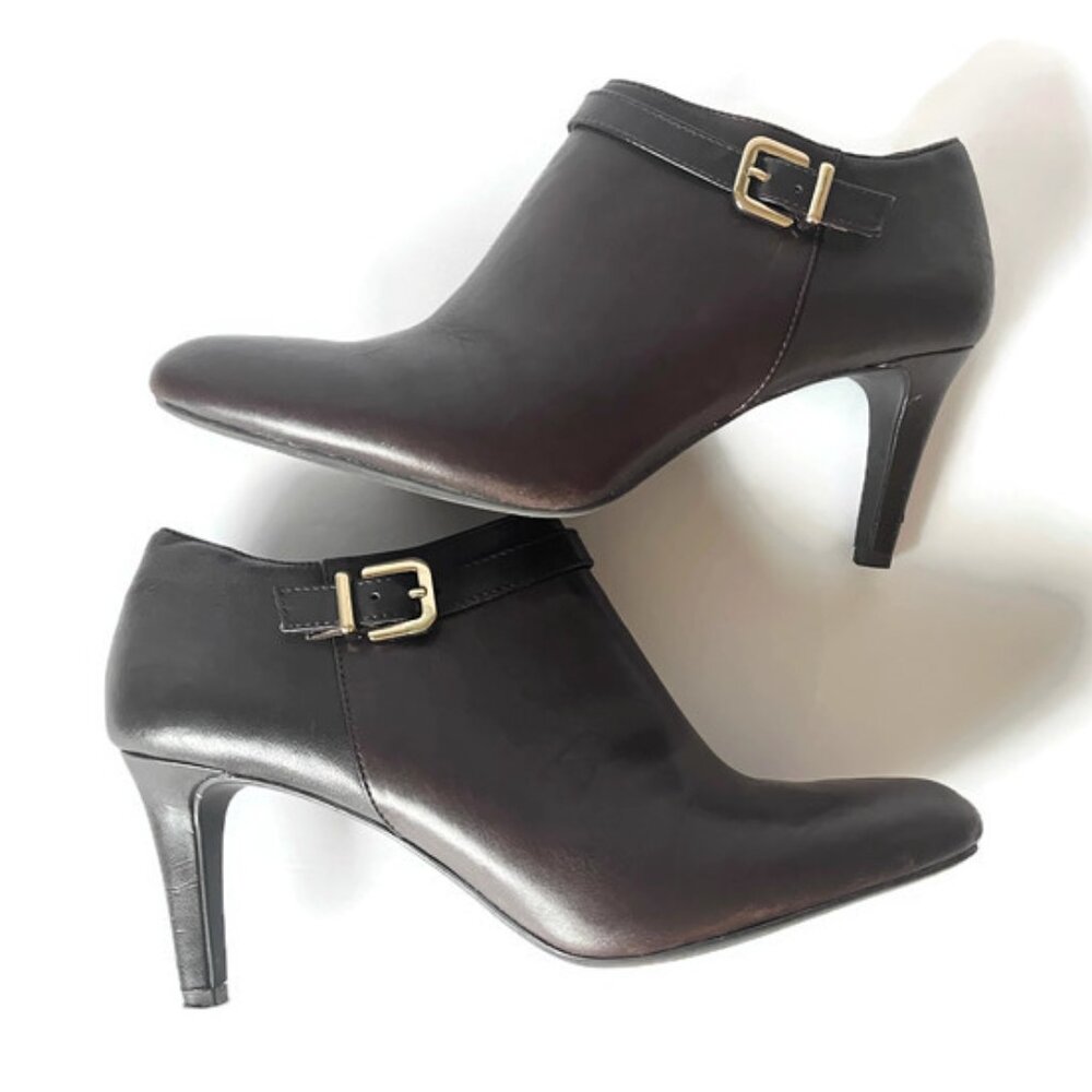 Melani Dark Brown Antonio booties - Picture 2 of 9